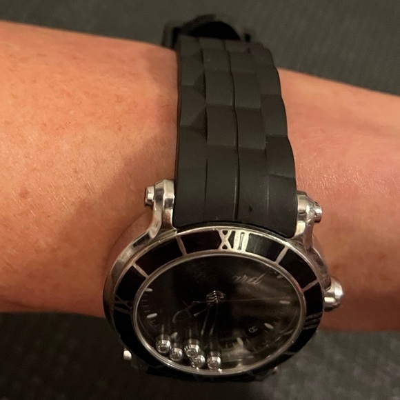 Chopard Happy Sport Round Quartz 36mm Ladies Watch 8475 Stainless Steel Silver - Picture 6 of 9